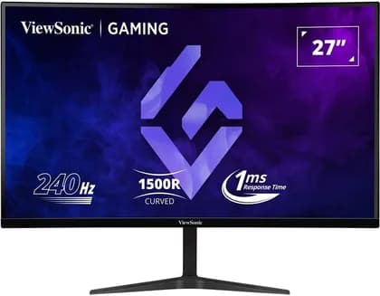 Viewsonic VX2719-PC-MHD Curved Gaming Monitor, 27" VA Display, FHD Resolution, 240Hz Refresh Rate, 1ms (MPRT) Response Time, AMD FreeSync Premium Technology, Black | VX2719-PC-MHD