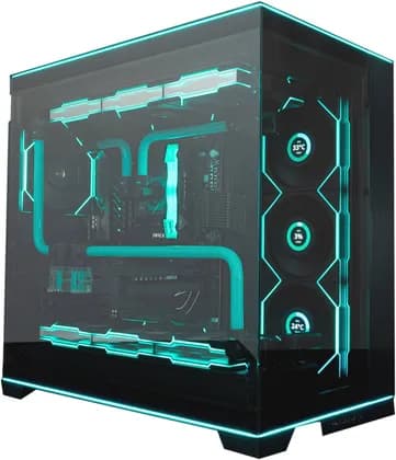 Aqua Dominion Gaming PC - Intel Core Ultra 9 285K (24C/24T), NVIDIA RTX 5090 32GB, 64GB DDR5 RAM 6000MHz, 4TB SSD Gen5, 1000W PSU, Custom Water Cooled, Wi-Fi + BT