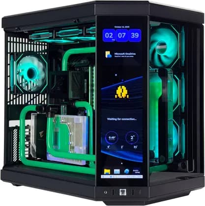 HydraX Gaming PC - Intel Core Ultra 9 285K 24 Cores 24 Threads, NVIDIA RTX 5090 32GB, 32GB DDR5 RAM 7200MHz, 2TB SSD Gen 5, 1200W Gold PSU, Custom Water Cooled, Wi-Fi + BT