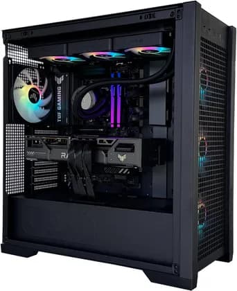 BattleStation Gaming PC - AMD Ryzen 7 8700F 8 Cores 16 Threads, NVIDIA RTX 5070 Ti 16GB, 32GB DDR5 RAM 6000MHz, 2TB SSD Gen 4, 850W 80 Plus PSU, 360mm Liquid Cooler, Wi-Fi + BT