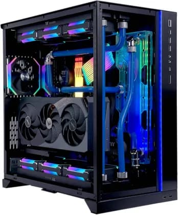 HydraXtreme Gaming PC - AMD Ryzen 9 9950X3D 16 Cores 32 Threads, NVIDIA RTX 5080 16GB, 32GB DDR5 RAM 6000MHz, 2TB SSD Gen 5, 1000W 80 PLUS Gold PSU, Custom Water Cooled, Wi-Fi + BT