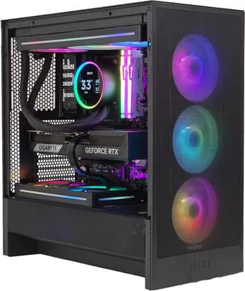 Leviathan X Gaming PC - AMD Ryzen 7 9800X3D 8 Cores 16 Threads, NVIDIA RTX 5070 TI 16GB, 32GB DDR5 RAM 6000MHz, 2TB SSD Gen 5, 850W Gold Rated PSU, 240mm LCD Liquid Cooler, Wi-Fi 7 + BT