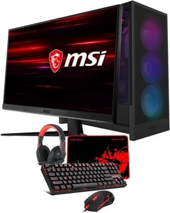 GamerGainz Gaming PC - AMD Ryzen 5 8400F 6 Cores 12 Threads, NVIDIA RTX 3070 8GB, 32GB DDR5 RAM 6000MHz, 1TB SSD, 750W PSU, 240mm Liquid Cooler, 23.8" HD Monitors 144Hz, 4 in one combo
