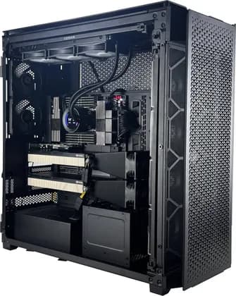 AI Power Workstation - Intel Core Xeon W9-3595X 60 Cores 128 Threads, 2x NVIDIA H200 141GB + A1000 8GB, 512GB DDR5 5600MHz RAM, 2TB SSD Gen 4, 2200W PSU, Tower CPU cooler, Wi-Fi + BT