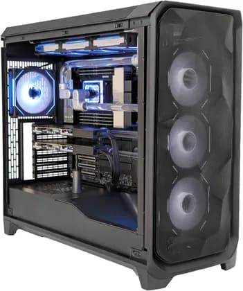 HPC T 7985X Workstation - AMD Ryzen Threadripper 7985WX 64 Cores & 128 Threads, 2x NVIDIA RTX A6000 Ada 48GB, 512GB Ram DDR5 5600MHz, 2x 2TB SSD Gen 5, 2500W PSU, Custom Water Cooled