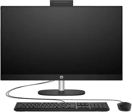 HP All-in-One 27" Inch FHD IPS Display, 13th Gen Intel Core i7 1355U, Iris X Graphics, 8 GB DDR4 RAM, 512 GB NVMe SSD, No OS, Bundle PC, Jet Black | 27-cr0086nh | 91H75EA