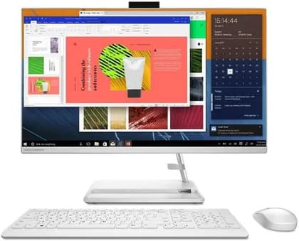 Lenovo IdeaCentre AIO 3 27ITL6 27" FHD All in One Desktop, 1920x1080 Non-Touch Display, 11th Gen Intel Core i5-1135G7, 8GB RAM, 512GB SSD, MX450 2GB Graphics, No OS, White | F0FW0056AX