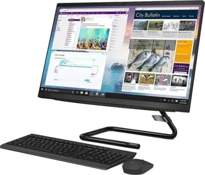 Lenovo IdeaCentre AIO 3 23.8" Touchscreen All-in-One Desktop Computer, Intel Core i5 10400T, 8GB RAM, 1 TB HDD, Radeon 625 2GB Graphics, ENG/ ARB KB, No OS, Black | F0EU00ALAX