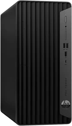 HP Pro Tower 400 G9 Desktop Computer, Intel Core i7-13700, 8GB RAM, 512GB SSD, Intel UHD Graphics 770, HP 125 Wired Keyboard & Mouse, No OS, Black | 9H750ET