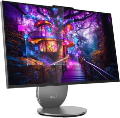 Lenovo Yoga AIO 27IAH10 Desktop Computer, 27" QHD IPS Touch Display, Intel Core Ultra 7 255H, 16GB RAM, 1TB SSD, Intel Arc 140T GPU, English-Arabic K/B & Mouse, Windows 11 Pro, Luna Gray | F0J20043AX