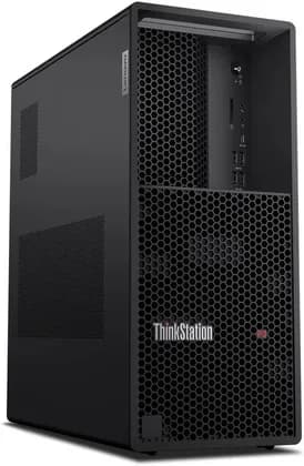 Lenovo ThinkStation P3 Tower Desktop Computer, Intel Core i7-14700 Processor, 64GB RAM, 2TB SSD, Intel UHD Graphics 770, Wired English/Arabic K/B & Mouse, Win 11 Pro, Black | 30GS00BDAX-64GB