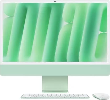 Apple iMac (2024) AIO Desktop Computer, 24" 4.5K Retina Standard Display, Apple M4 Chip with 10-Core CPU, 10-Core GPU, 16-Core Neural Engine, 16GB RAM, 512GB SSD, English Keyboard, Green | MWV03 B/A