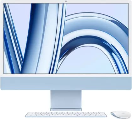 Apple 24" iMac AIO Desktop Computer with M3 Chip, 4.5K Retina Display, 8-Core CPU & 10-Core GPU, 16GB RAM, 1TB SSD, Magic English KB Touch ID, Numeric Keypad & Magic Mouse, macOS, Blue | Z19L000XX