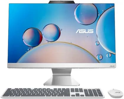 ASUS A3402WBAT AIO Desktop Computer, 23.8" FHD Wide View Touch Display, Intel Core i5-1235U, 8GB RAM, 512GB SSD, Intel UHD Graphics, ENG-ARB K/b & Mouse, Windows 11, White | 90PT03G4-M05