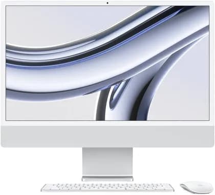 Apple 24" iMac AIO Desktop Computer, 4.5K Retina Display, M3 Chip 8-Core CPU & 10-Core GPU, 16-Core Neural Engine, 16GB RAM, 2TB SSD, Magic Keyboard & Mouse, MacOS, Silver | Z19D0019U