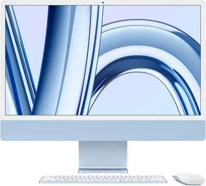 Apple 24" iMac AIO Desktop Computer with M3 Chip, 4.5K Retina Display, 8-Core CPU and 10-Core GPU, 24GB RAM, 2TB SSD, Magic ENG K/B w/ Touch ID Numeric Keypad & Magic Mouse, macOS, Blue | Z19L00101