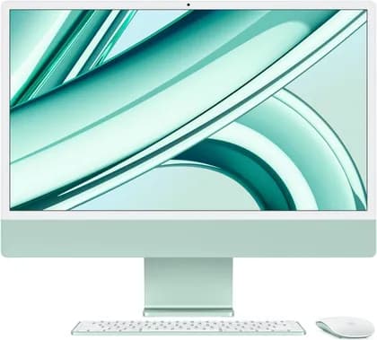 Apple 24" iMac AIO Desktop Computer with M3 Chip, 4.5K Retina Display, 8-Core CPU and 10-Core GPU, 8GB RAM, 256GB SSD, Magic ENG K/B w/ Touch ID & Magic Mouse, macOS, Green | MQRN3 B/A