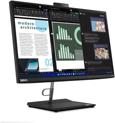 Lenovo ThinkCentre Neo 30a 24 AIO Desktop PC, 23.8" FHD IPS Display, Intel Core i5-12450H, 8GB RAM, 256GB SSD, Intel UHD Graphics, USB Black Calliope Mouse & ENG-ARAB K/B, No OS, Black | 12CE009GAX