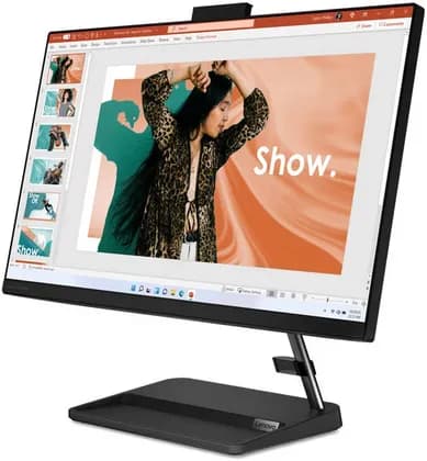 Lenovo IdeaCentre AIO 3 24IAP7 Desktop, 24" FHD IPS Display, Intel Corei7-13620, 8GB RAM, 512GB SSD, Integrated Intel UHD Graphics, Wireless Black ENG-ARB KB + Mouse, No OS, Black | F0GH00U2AX