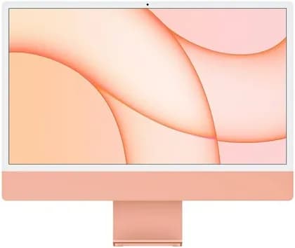 Apple iMac (2021) Desktop Computer, 24'' Retina 4.5K Display, Apple M1 Chip 8C CPU, 8C GPU, 16C Neural Engine, 8GB RAM, 512GB SSD, Gigabit Ethernet, Magic Keyboard English & Mouse, Orange | Z132001VG