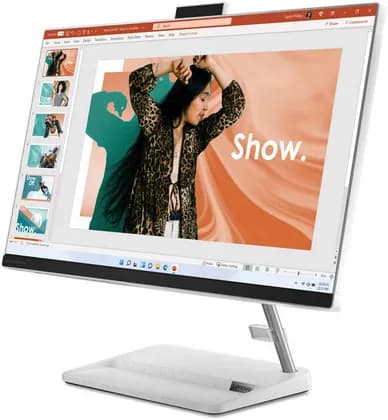 Lenovo IdeaCentre AIO 3 24IAP7 Desktop, 24" FHD IPS Display, Intel Corei7-13620, 8GB RAM, 512GB SSD, Integrated Intel UHD Graphics, Wireless White ENG-ARB KB + Mouse, No OS, White | F0GH00U3AX
