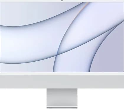Apple iMac 24'' 4.5K Retina Display PC (Mid 2021), 4480 x 2520 Resolution, M1 Chip with 8 Core CPU / 8 Core GPU, 8GB RAM, 512GB SSD, macOS, Gigabit Ethernet, Silver | MGPD3LL/A