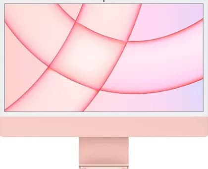 Apple iMac 2021 24'' 4.5K Retina Display PC, 4480x2520 Resolution, M1 8 Core CPU / 8 Core GPU, 8GB RAM, 512GB SSD, English Keyboard, macOS, Gigabit Ethernet, Pink | MGPN3LL/A