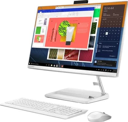 Lenovo AIO3 241TL6 23.8" FHD Touch Screen, Intel Core i7-1165G7 2.80GHZ, 8GB RAM, 512GB SSD, 2GB Nvidia Geforce MX450 Graphics, Bluetooth, Camera, Wireless, Windows 10, White | F0G0009LAX