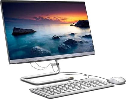 Lenovo AIO 3 23.8" FHD Touch Screen Desktop Computer, Intel Core i7 10700T, 8GB RAM, 1TB HDD, 2GB Graphics, With Keyboard and Mouse, No OS, White | F0EU00ARAX