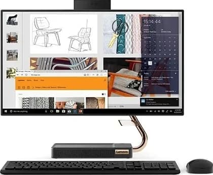 Lenovo AIO 5 Core i5 10400T 2.0 Ghz, 8GB Ram, 512GB SSD, USB-DVD±RW, 23.8"FHD Touch, 2GB NVIDIA, Wireless Keyboard + Wireless Mouse, Windows 10 Home - Black | 24IMB05-F0DB004EAX-BLK