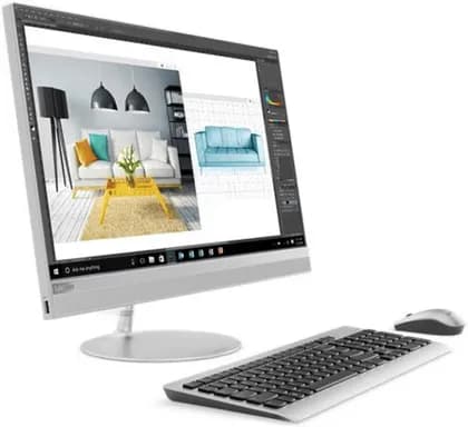 Lenovo Ideacentre AIO 520 Desktop, Core i7-8700T-2.4GHz, 8GB RAM, 1TB HDD, 2GB AMD, Win10, 23.8inch FHD, Silver | F0DJ0058AX