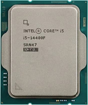 Intel Core i5-14400F 2.5 GHz 10-Core LGA 1700 Processor, 10 Cores & 16 Threads, 20MB Cache, 5 GHz Maximum Turbo Boost, Dual-Channel DDR5-4800 Memory / 192GB Max, Hybrid Core Arc, Tray | 14400F-Tray