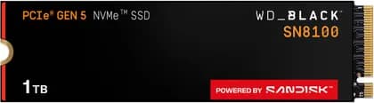 WD_BLACK SN8100 NVMe Internal SSD, M.2 2280 Form Factor, 4TB Capacity, 14900 MB/s Sequential Read & 14000 MB/s Sequential Write, 2400 TBW Endurance | WDS400T1X0M