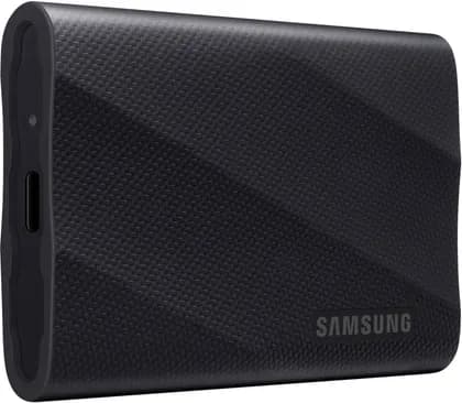 SAMSUNG 2 TB T9 USB-C 3.2 Gen 2x2 Portable SSD, Up to 2000 MB/s Sequential Read Speed & 1950MB/s Seq Write Speed, PCIe NVMe Technology, 256-Bit AES, Black | MU-PG2T0B/WW / MU-PG1T0B/AM