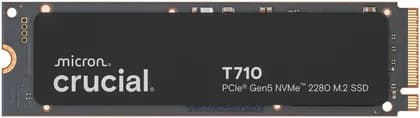 Crucial T710 Internal SSD, 4TB Capacity, M.2 2280 Form Factor, NVMe PCIe Gen 5 x4 Interface, 13800 MB/s Sequential Write & 14500 MB/s Sequential Read | CT4000T710SSD8