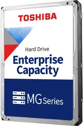Toshiba MG10F Series Internal HDD, 22TB Capacity, 7200 RPM 3.5" SATA, Up to 271 MB/s Transfer Speed, SATA III 6 Mb/s Interface, 512MB Cache, CMR Construction | MG10AFA22TE