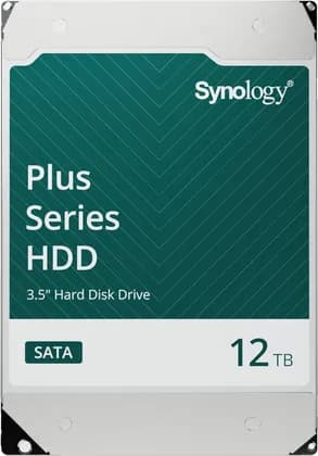 Synology 12TB Plus Series SATA III 3.5" Inch Internal NAS HDD, With High Reliability, Endurance And Performance, 7200 Rpm, SATA 6 Gb/s, 512MB Cache | HAT3310-12T