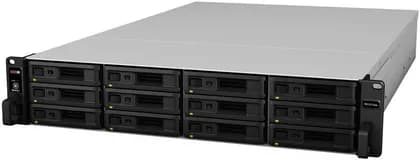 Synology RX1217sas Expansion Unit, 12x Drive Bays, 3.5" & 2.5" SAS/SATA Hard Drive Compatible, Hot Swappable Drive, Dual Redundant 500W Power Supply, For FS, SA & 17 Series | RX1217SAS