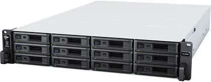 Synology RX1223RP 2 RU Expansion Unit, 12x 3.5" / 2.5" STA Drive Bays, 1x Mini-SAS HD Expansion Port, Hot-Swappable Drives, RAID Management, Dual Redundant Power Supply, Black | RX1223RP