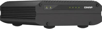 QNAP TS-i410X 4 Bay Industrial NAS with Dual-10GBe, 4x 2.5" SATA III Drive Bays, Intel Atom x6425E CPU, 8GB DDR4 RAM, Diskless, QTS 5 OS, 4x USB-A 3.2 Gen 2, HDMI, Black | TS-i410X-8G