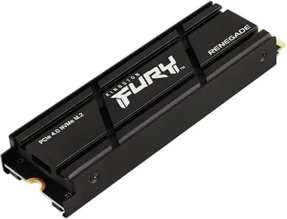 Kingston Fury Renegade 2 TB PCIe 4.0 NVMe Internal SSD with Heatsink, Read/Write Speeds Up to 7300/7000MB/s, 3D TLC NAND, Slim M.2 2280 Form Factor, PS5 Ready, Black | SFYRDK/2000G