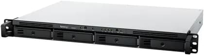 Synology RackStation 4-Bay NAS Enclosure, AMD Ryzen R1600 CPU, 2GB DDR4 ECC RAM, 2x Gigabit Ethernet Ports, 521 MB/s Write Speed, 590 MB/s Read Speed, USB 3.2 Gen 1 Type-A Port | RS422+