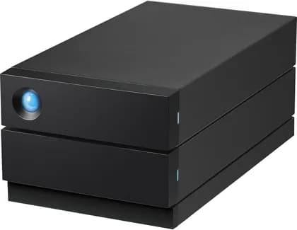LaCie 2Big Raid 8TB USB-C External Hard Drive, Transfer Speeds up to 440 MB/s, 7200 RPM, For Mac and PC Desktop, Rescue Services, 2 x SATA 3.5" Drive Bays, Black | STHJ8000800