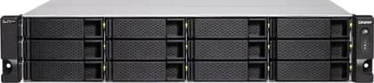 Qnap 12-Bay 3U Rackmount NAS, Intel Xeon D-1622 CPU, 32 GB DDR4 Memory, 12 x 3.5-inch SATA 6Gb Drive Bay, 4 Gigabit Ethernet Port, 4 PCIe Slot, 550W PSU | TS-h1886XU