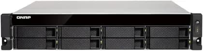 QNAP 2U 8-Bay AMD 64bit x86-based NAS and iSCSI/IP-SAN, Quad Core 2.0GHz, 4GB RAM, 4 x 1GbE, 1 x 10GbE (10GBASE-T), Redundant PSU | TS-863XU-RP-4G-US