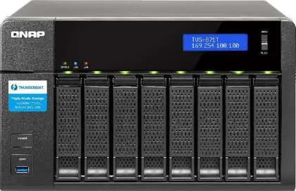QNAP TVS-871T-i5-16G 8 Bay NAS, Intel Core i5-4590S 3.0 GHz Quad Core (Turbo boost to 3.7 GHz), 16GB | TVS-871T-i5-16G