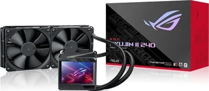 Asus Rog Ryujin II 240 AIO Liquid CPU Cooler, Noctua NF-F12 Fan, 240mm Radiator, 120mm Fan Size, 4800 RPM Speed Water Block, 19.41 CFM Airflow | 90RC00A0-M0UAY0
