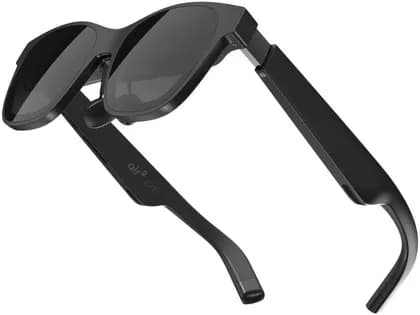 XREAL Air 2 Pro AR Sunglasses, 46° FOV Display, 0.55 Micro-OLED Panel, 49 Pixel per Degree, Up to 120Hz Refresh Rate, 3 Electrochromic Dimming Levels, Ultra-Soft Temples Black | AIR-2-PRO