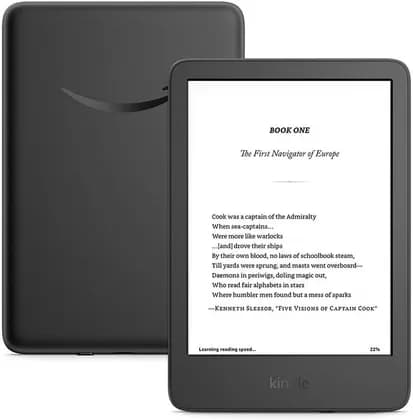 Amazon Kindle 2024 11th Gen eBook Reader, 6" Touch Display, 6 Weeks Battery Life, 16GB Storage, Dual-band Wi-Fi, Charge Via USB-C, Black | B0CNV9F72P