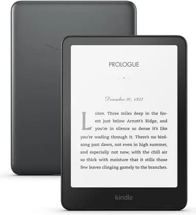 Amazon Kindle Paperwhite 12th Gen Signature Edition, 7" Built-In Light Display, 16-Level Grayscale, 32GB Storage, 2.4GHz & 5 GHz Wi-Fi Connectivity, Metallic Black | Kindle-PW-12thgen